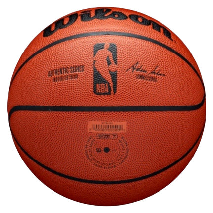 Wilson Basketball NBA Authentic Series Interior/Exterior Cuero Mixto Tamaño: 7 Naranja