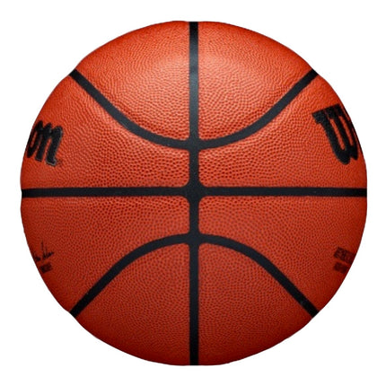 Wilson Basketball NBA Authentic Series Interior/Exterior Cuero Mixto Tamaño: 7 Naranja