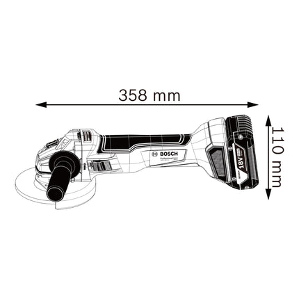 Bosch GWS 18V 10 Professional Akku Winkelschleifer 18 V 125 mm Brushless 06019J4002 Solo ohne Akku ohne Ladegeraet 4 - toolbrothers