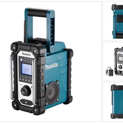 Makita DMR 116 akumulatorowy radiotelefon budowlany 14,4 - 18 V AM FM AUX Solo - bez akumulatora, bez ładowarki