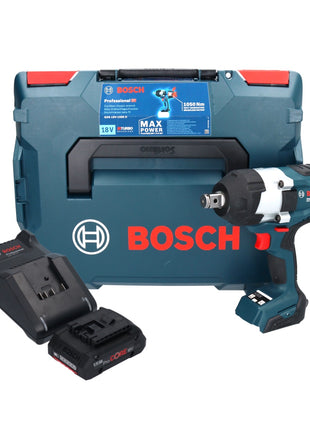 Clé à chocs rotative sans fil Bosch GDS 18V-1050 H 18 V 1050 Nm 3/4" Biturbo brushless + 1x batterie ProCORE 4,0 Ah + chargeur + L-Boxx