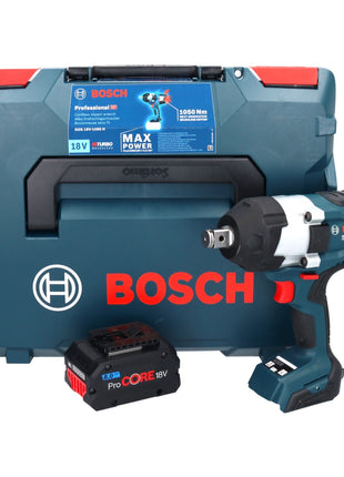 Clé à chocs rotative sans fil Bosch GDS 18V-1050 H 18 V 1050 Nm 3/4" Biturbo Brushless + 1x batterie ProCORE 8,0 Ah + L-Boxx - sans chargeur