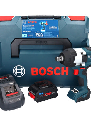 Clé à chocs rotative sans fil Bosch GDS 18V-1050 H 18 V 1050 Nm 3/4" Biturbo brushless + 1x batterie ProCORE 8,0 Ah + chargeur + L-Boxx