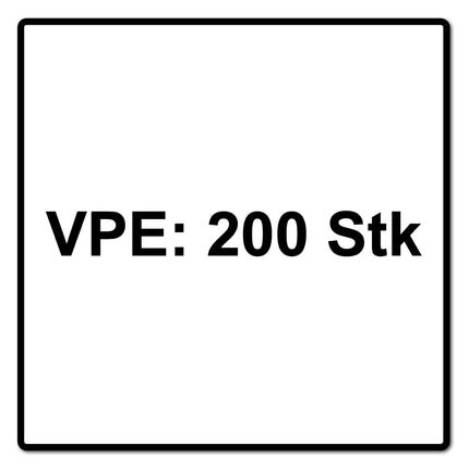 HECO MULTI MONTI plus F Vis 7,5 x 80 mm - Vis à béton- Tête fraisée - T-Drive - Zingué bleu - A2K - 200 pièces (4x 48515)