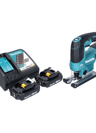 Seghetto alternativo a batteria Makita DJV 184 RA 18 V brushless + 2x batteria ricaricabile 2,0 Ah + caricabatterie
