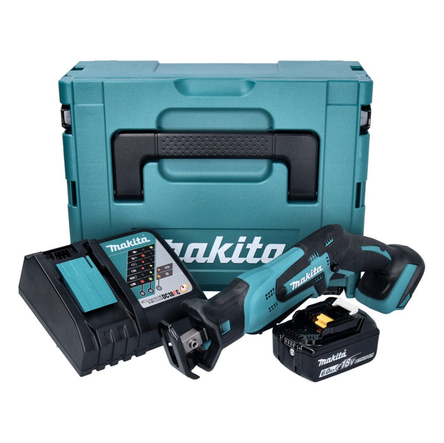 Makita DJR 185 RG1J Cordless Reciprocating Saw 18 V + 1x rechargeable battery 6.0 Ah + charger + Makpac
