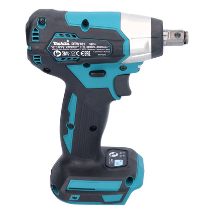 Makita DTW 181 RG Atornillador de impacto inalámbrico 18 V 210 Nm 1/2" sin escobillas + 2x baterías 6,0 Ah + cargador