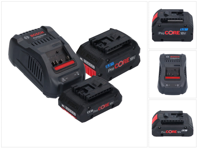 Bosch Starter Set 1x ProCORE 18 V 5 5 Ah Akku 1x ProCORE 18 V 4 0 Ah Akku GAL 1880 CV Ladegeraet 1600A0214A  0 - toolbrothers