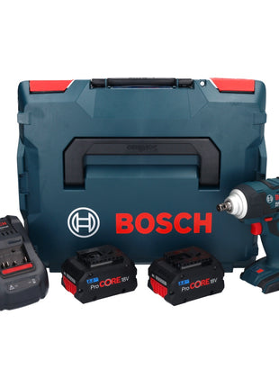 Bosch GDS 18V-300 Visseuse à choc sans fil 18 V 300 Nm 1/2'' Brushless + 2x batterie ProCORE 8,0 Ah + chargeur + L-Boxx