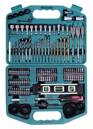 Makita DF488DWE10 Cordless Combi Drill 42 Nm 18V G-Series + 2x Batteries 1.5 Ah + Charger + Bit Drill Set (101 pcs.)+ Case