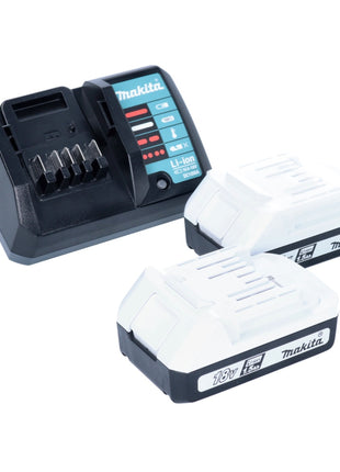 Makita DF488DWE10 Cordless Combi Drill 42 Nm 18V G-Series + 2x Batteries 1.5 Ah + Charger + Bit Drill Set (101 pcs.)+ Case