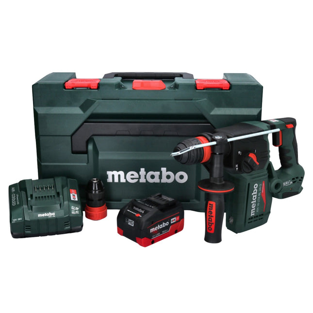 Metabo KH 18 LTX BL 24 Q cordless combihammer 18 V 2.2 J + 1x rechargeable battery 10.0 Ah + charger + metaBOX