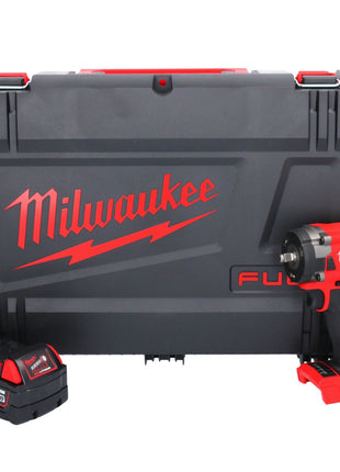 Milwaukee M18 FIW2F38-401X Cordless Compact Wrench 339 Nm 3/8 " 18V Brushless + 1x Battery 5.0 Ah + HD Box Case - without charger
