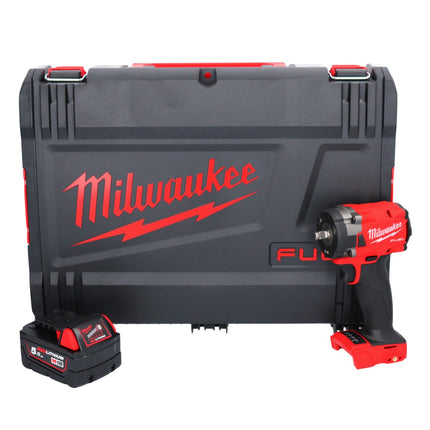 Milwaukee M18 FIW2F38-501X Avvitatore a impulsi a batteria 18 V 339 Nm 3/8 " Brushless + 1x batteria 5,0 Ah + scatola HD - senza caricabatteria