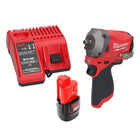Avvitatore a impulsi a batteria Milwaukee M12 FIW38-201C 12 V 339 Nm 3/8