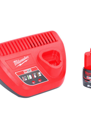 Milwaukee M12 BPRT-201X utensile di rivettatura a batteria 12 V 20,32 mm + 1x batteria 2,0 Ah + caricatore + HD Box ( 4933464406 )