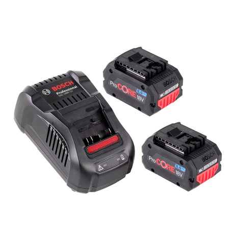Bosch Starter Set Professional 18V: 2x ProCORE Batteries GBA 8.0 Ah + GAL 1880 CV Charger (1600A016GK)