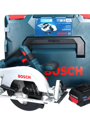 Bosch GKS 18V-57-2 Sierra circular de batería profesional 18 V 165 mm sin escobillas + 1x batería ProCORE 8,0 Ah + L-Boxx - sin cargador