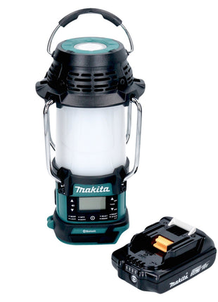 Makita DMR 056 A1 Battery radio 18 V FM DAB+ with lantern 360° torch IP65 + 1x battery 2.0 Ah - without charger
