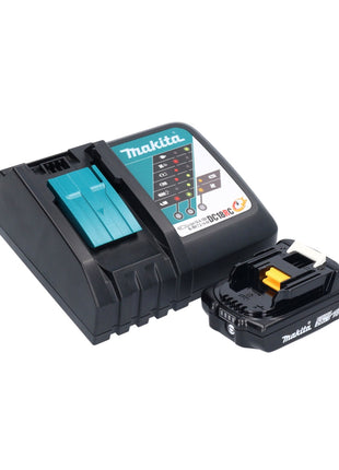 Makita DMR 056 RA1 cordless radio 18 V FM DAB+ with lantern 360° torch IP65 + 1x rechargeable battery 2.0 Ah + charger