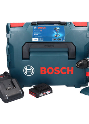 Bosch GSR 18V-45 Perceuse-visseuse sans fil 18 V 45 Nm brushless + 1x Batterie 2,0 Ah + Chargeur + Coffret L-Boxx