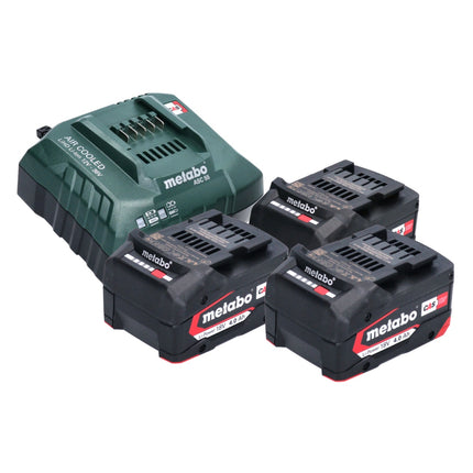 Metabo W 18 L 9-125 Amoladora angular a batería Quick 18 V 125 mm (602249960) + 3x baterías 4,0 Ah + cargador + metaBOX