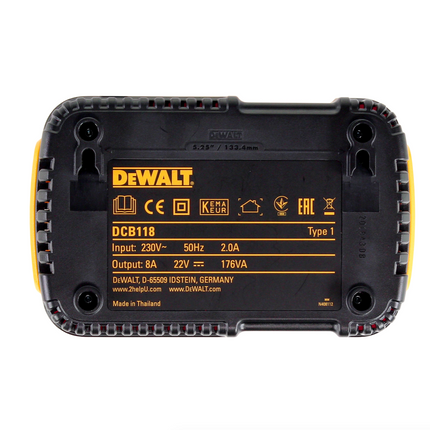 Set di avviamento DeWalt DCB 118 T2 XR FLEXVOLT + 2x batteria 6,0 Ah