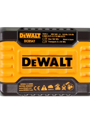 DeWalt Starter Set 54V / 18V - 2x Batterie da 9,0 Ah + Caricabatterie DCB 118 X2 FlexVolt