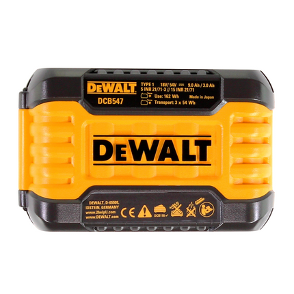 DeWALT DCB 118 Cargador rápido XR FLEXVOLT para baterías carril XR 54 V / 18 V