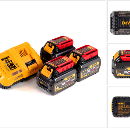Zestaw startowy DeWalt DCB 118 T3 XR FLEXVOLT + 3x akumulator DCB 546 6,0 Ah