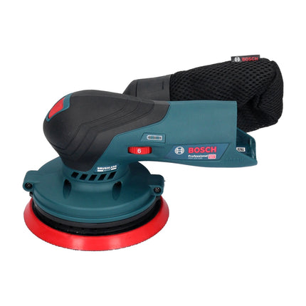 Lijadora excéntrica a batería Bosch GEX 12V-125 Professional 12 V 125 mm sin escobillas + 50x papel de lija EXPERT C470 K 120 + L-Boxx - sin batería, sin cargador