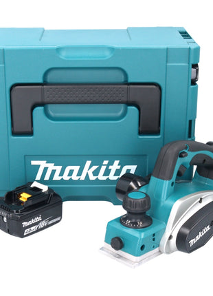Makita DKP 180 M1J cordless planer 18 V 82 mm + 1x battery 4.0 Ah + Makpac - without charger