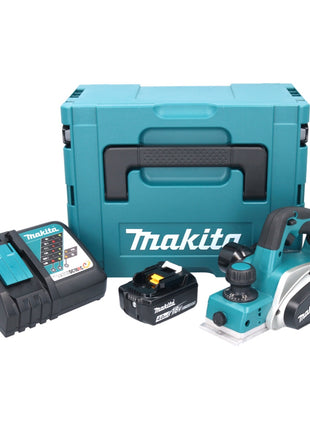 Makita DKP 180 RM1J cordless planer 18 V 82 mm + 1x battery 4.0 Ah + charger + Makpac