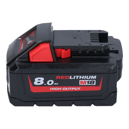Milwaukee M18 HB8 Akku 18 V 8,0 Ah / 8000 mAh Li-Ion High Output ( 4932471070 ) mit Ladestandsanzeige - Toolbrothers