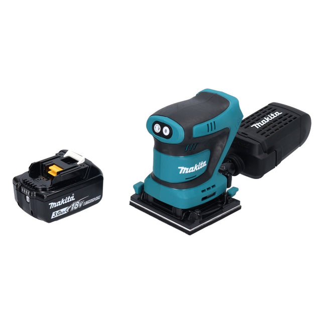 Makita DBO 480 F1 Cordless Finishing Sander 112 x 102 mm 18 V + 1x Battery 3.0 Ah - without charger