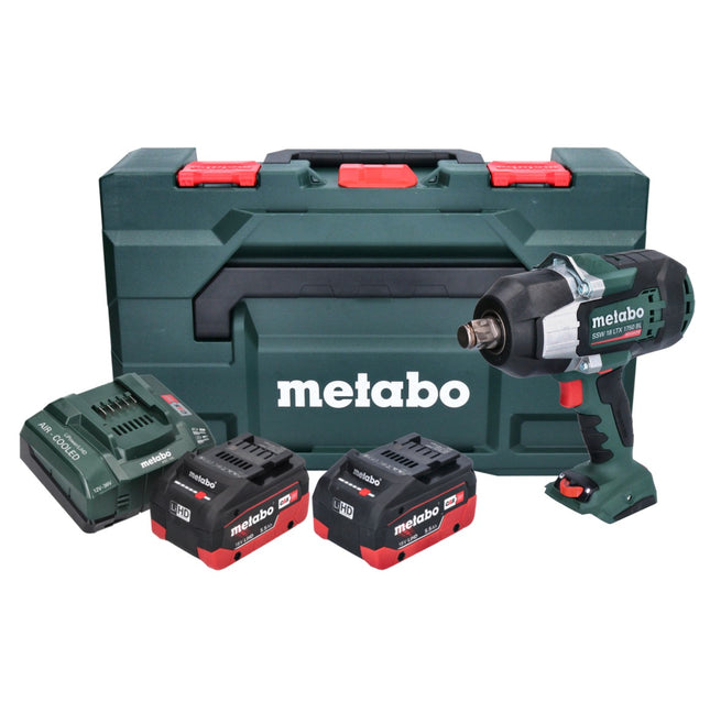 Metabo SSW 18 LTX 1750 BL cordless impact wrench 18 V 1750 Nm 3/4" brushless ( 602402660 ) + 2x rechargeable battery 5.5 Ah + charger + metaBOX