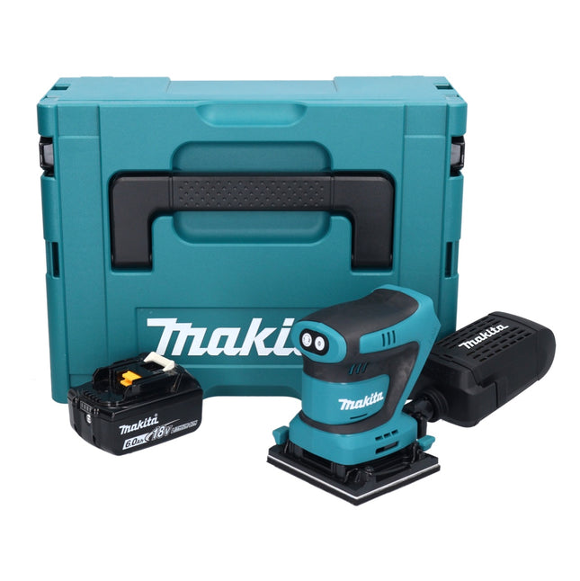 Makita DBO480G1J Cordless Finishing Sander 112 x 102mm 18V + 1x Battery 6.0Ah + Case - without Charger