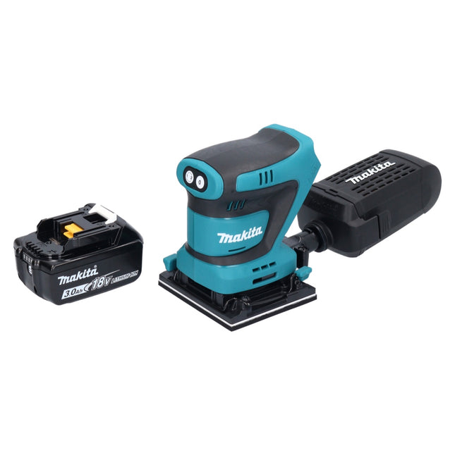 Makita DBO 481 F1 cordless orbital sander 18 V 112 x 102 mm + 1x rechargeable battery 3.0 Ah - without charger