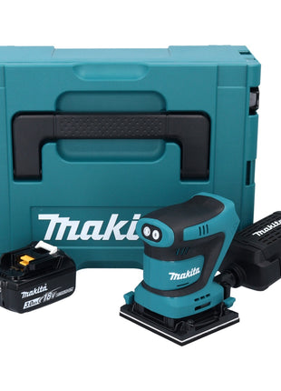 Makita DBO481F1J Cordless Finishing Sander 112 x 102mm 18V + 1x Battery 3.0Ah + Case - without Charger