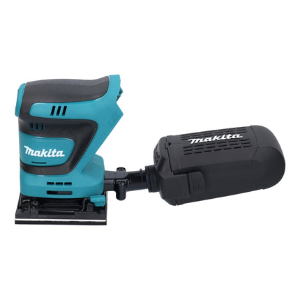 Makita DBO 481 RFJ cordless orbital sander 18 V 112 x 102 mm + 2x rechargeable battery 3.0 Ah + charger + Makpac