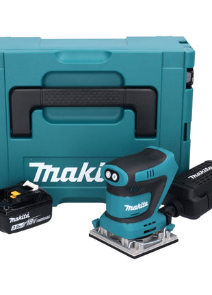 Makita DBO482F1J Levigatrice vibrante a batteria 112x102mm 18V + 1x batteria 3.0Ah + Makpac - senza caricabatterie