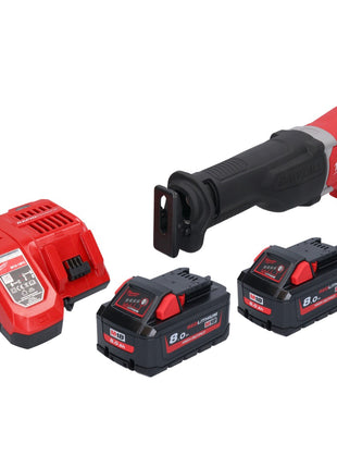 Sega a sciabola a batteria Milwaukee M18 BSX-802 18 V + 2 batterie da 8,0 Ah + caricabatterie