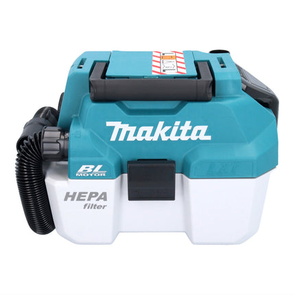Aspiratore a batteria Makita DVC 750 LRF1 LXT 18 V 67 mbar 7,5 l brushless + 1x batteria ricaricabile 3,0 Ah + caricabatterie
