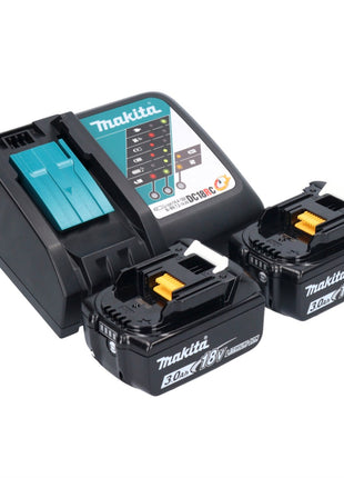 Aspiratore a batteria Makita DVC 750 LRF LXT 18 V 67 mbar 7,5 l brushless + 2x batteria ricaricabile 3,0 Ah + caricabatterie