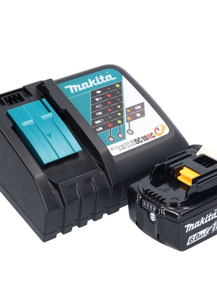 Aspiratore a batteria Makita DVC 750 LRG1 LXT 18 V 67 mbar 7,5 l senza spazzole + 1x batteria ricaricabile 6,0 Ah + caricabatterie