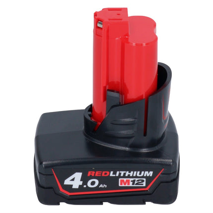 Milwaukee M12 NRG-402 Akku Starter Set 2x 12 V 4,0 Ah / 4000 mAh Li-Ion Akku ( 4933459211 ) + C12 C Ladegerät - Toolbrothers