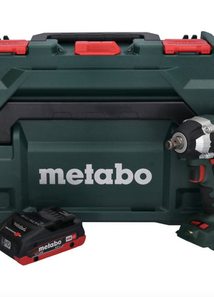 Akumulatorowy klucz udarowy Metabo SSW 18 LT 300 BL 18 V 300 Nm bezszczotkowy + 1x akumulator 4,0 Ah + metaBOX - bez ładowarki