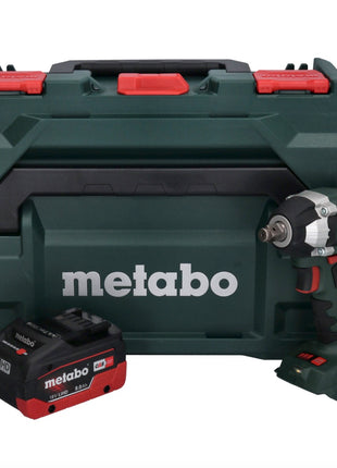 Metabo SSW 18 LT 300 BL cordless impact wrench 18 V 300 Nm brushless + 1x rechargeable battery 8.0 Ah + metaBOX - without charger