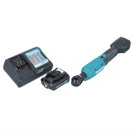 Makita WR 100 DWA1 akumulatorowa wkrętarka z grzechotką 12 V 47,5 Nm 1/4" 3/8" + 1x akumulator 2,0 Ah + ładowarka