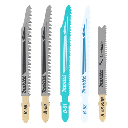 Makita DJV 180 ZJ cordless jigsaw 18 V + 5-piece jigsaw blade set + Makpac - without battery, without charger